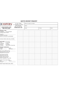 K-CON Design Build Grid Quote Request Form